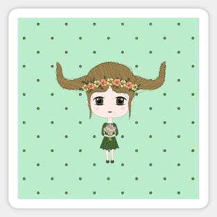 Taurus Girl Sticker